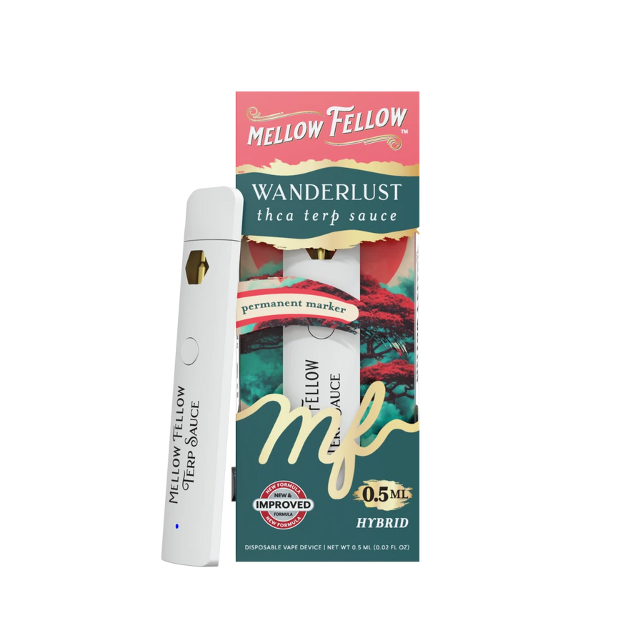 Wanderlust Blend 0.5ml Terp Sauce Disposable Vape - Permanent Marker (Hybrid) - Mellow Fellow