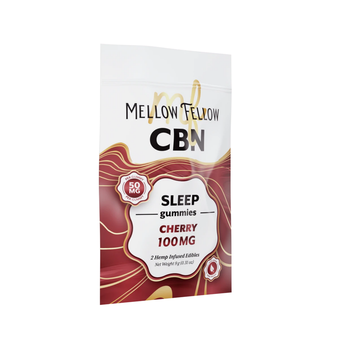 Sleep CBN Gummies 100mg - Cherry - Mellow Fellow