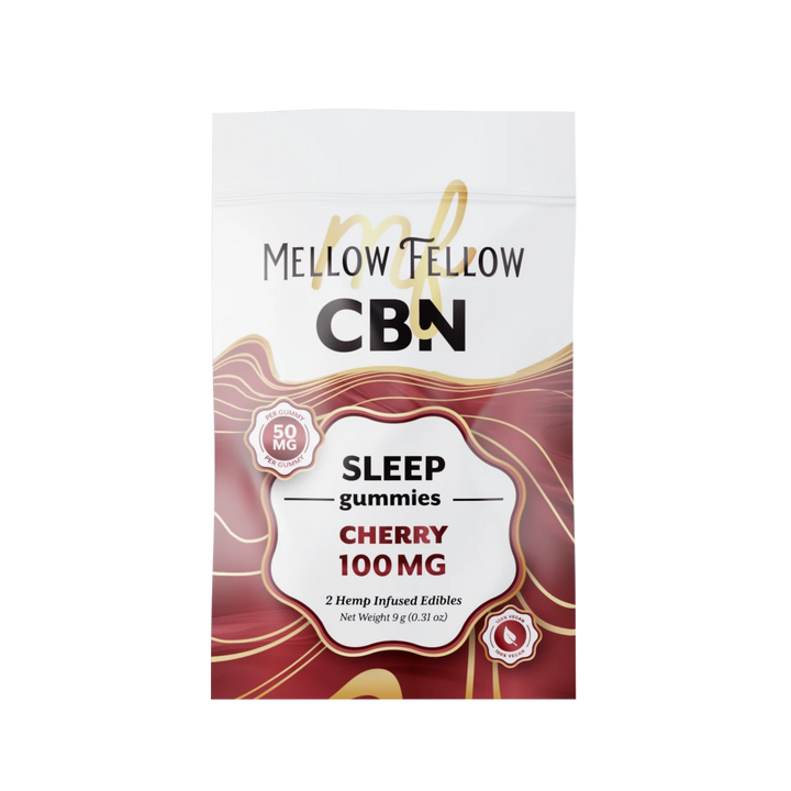 Sleep CBN Gummies 100mg - Cherry - Mellow Fellow