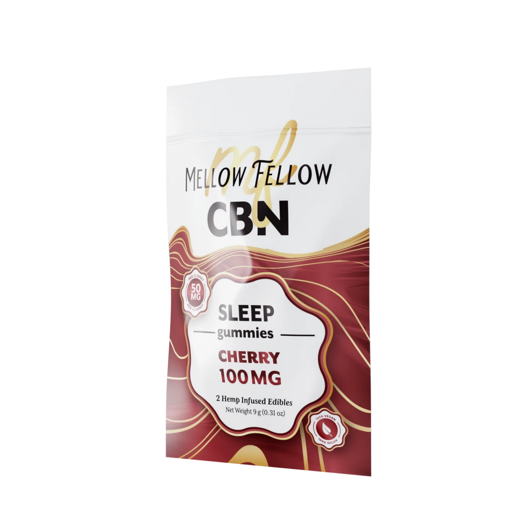 Sleep CBN Gummies 100mg - Cherry - Mellow Fellow