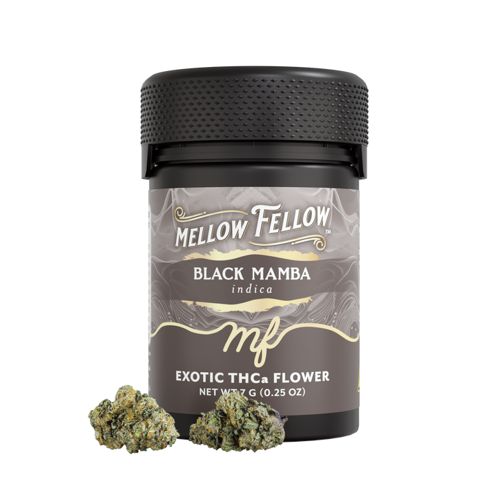 Exotic THCa Flower - 7g Jars - Black Mamba (Indica)