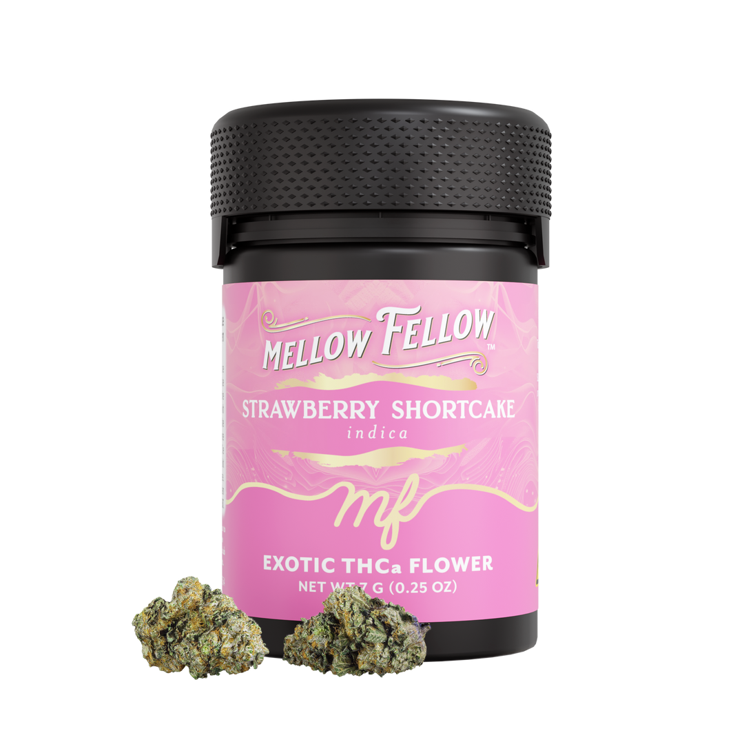 Exotic THCa Flower - 7g Jars - Strawberry Shortcake (Indica)