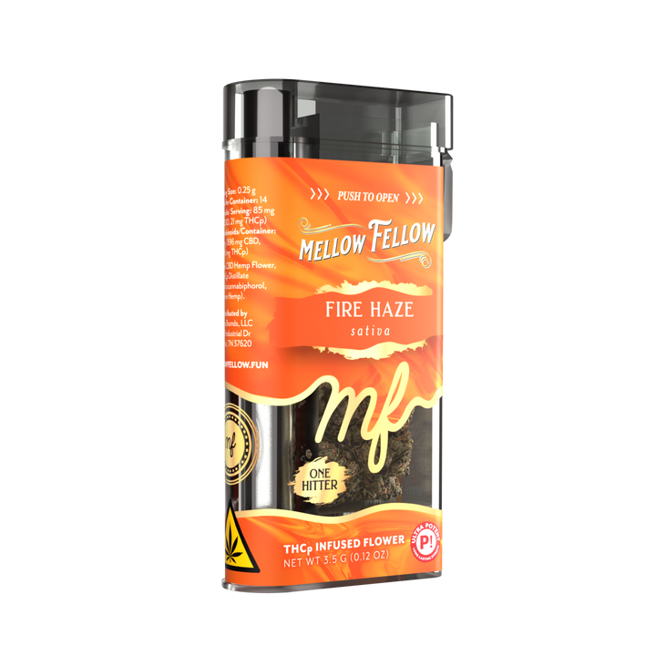 THCp Flower 3.5g Exotic Jar + One Hitter - Fire Haze (Sativa)