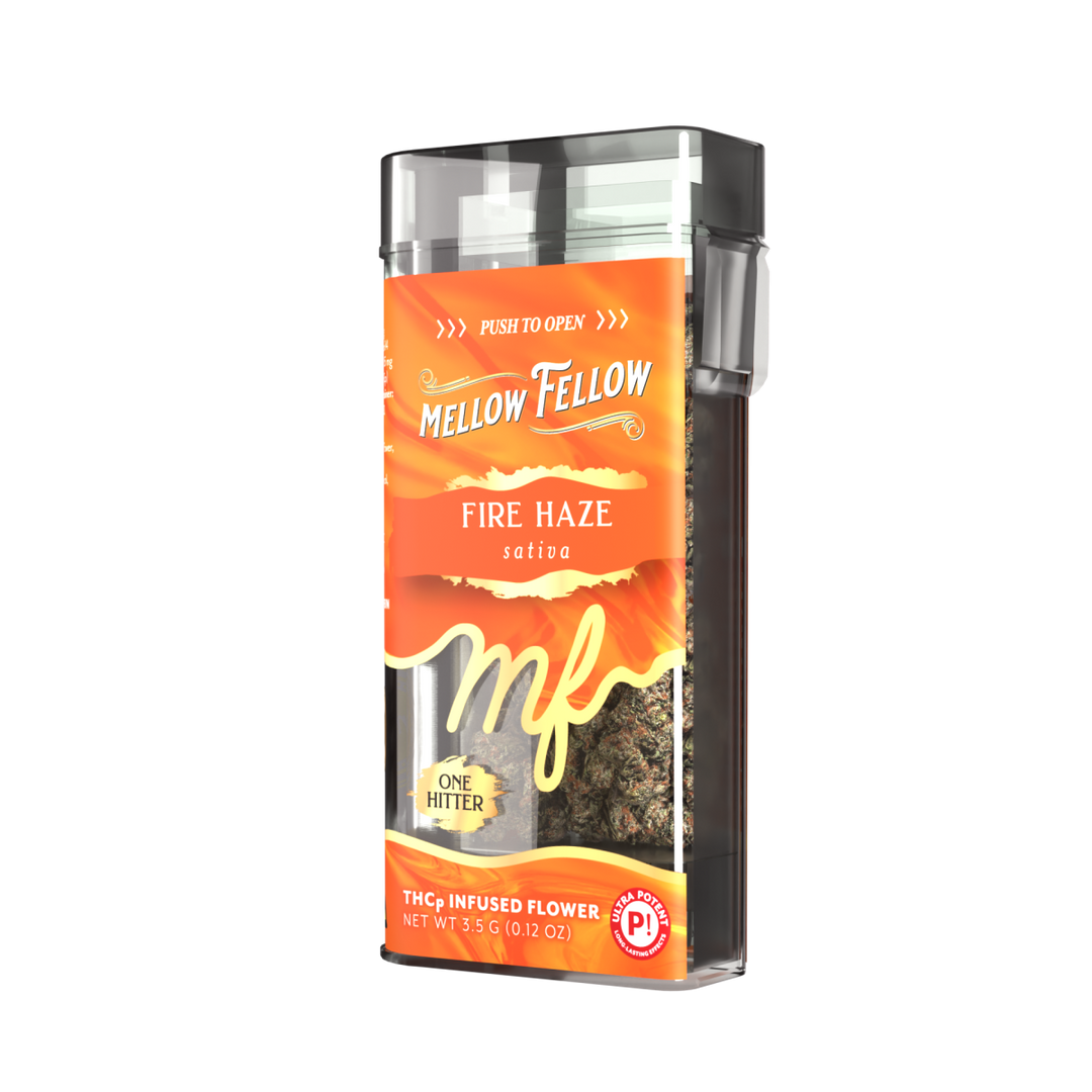 THCp Flower 3.5g Exotic Jar + One Hitter - Fire Haze (Sativa)