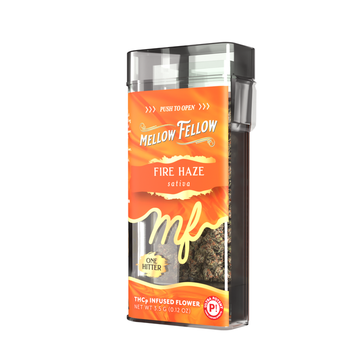 THCp Flower 3.5g Exotic Jar + One Hitter - Fire Haze (Sativa)