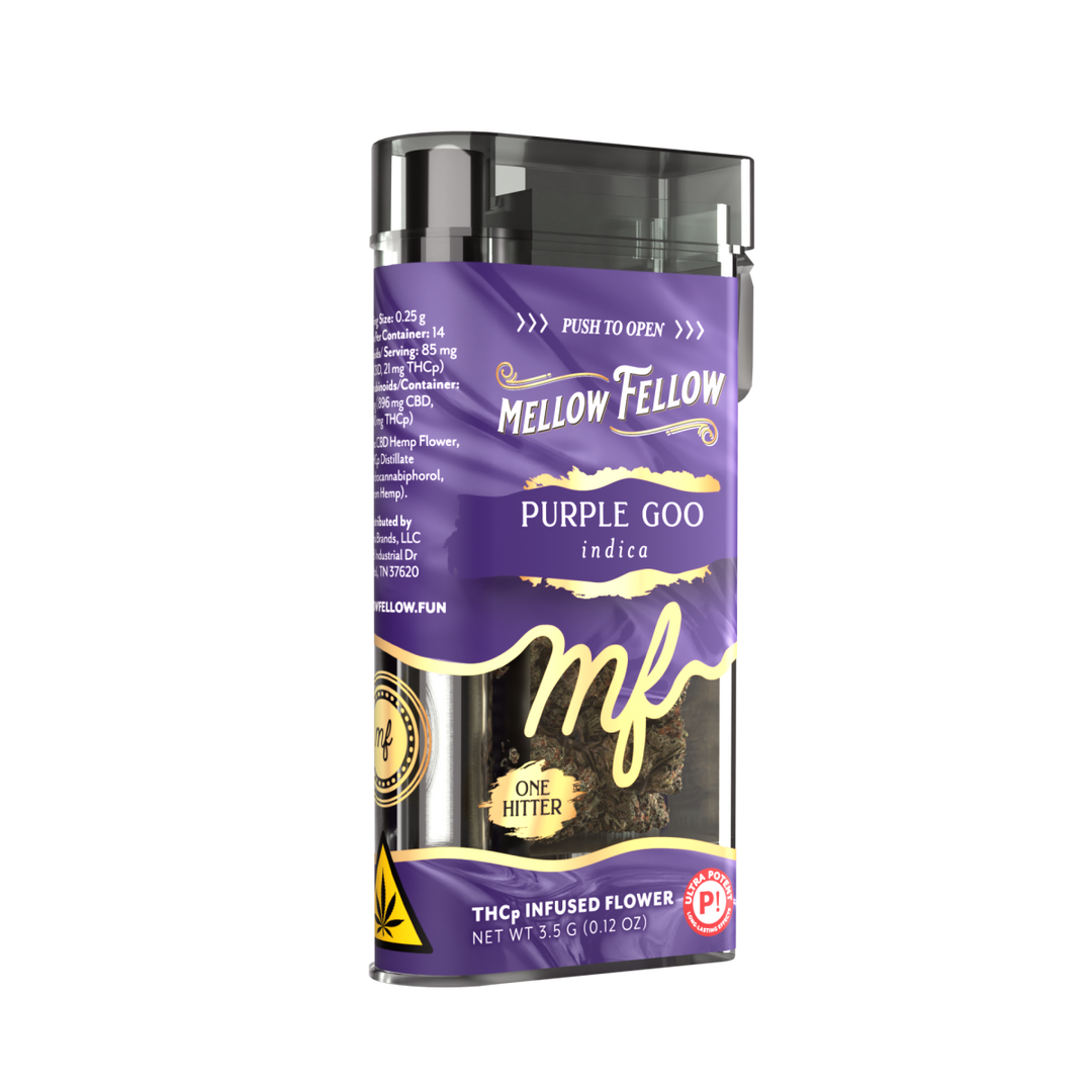 THCp Flower 3.5g Exotic Jar + One Hitter - Purple Goo (Indica)