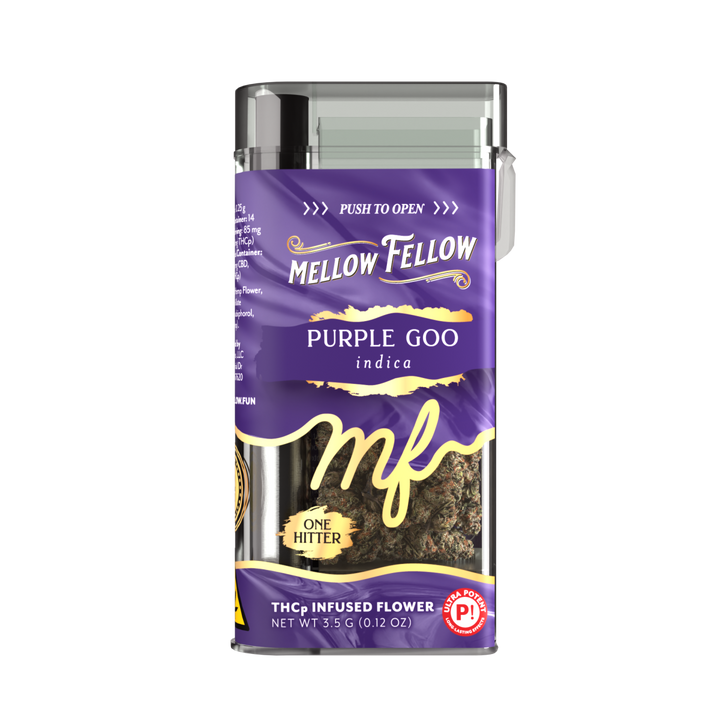 THCp Flower 3.5g Exotic Jar + One Hitter - Purple Goo (Indica)