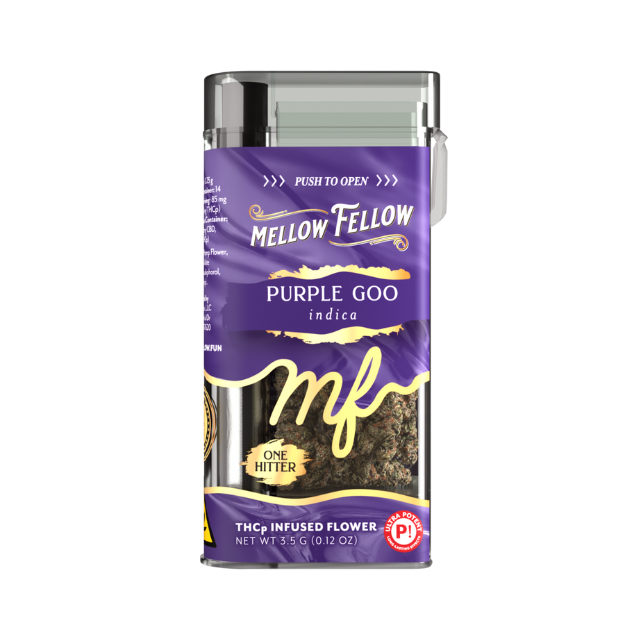 THCp Flower 3.5g Exotic Jar + One Hitter - Purple Goo (Indica)