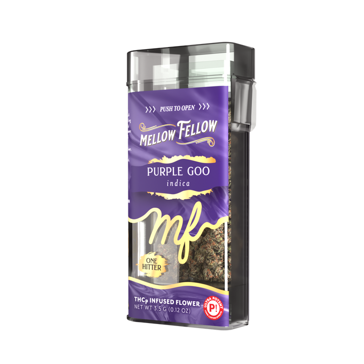 THCp Flower 3.5g Exotic Jar + One Hitter - Purple Goo (Indica)