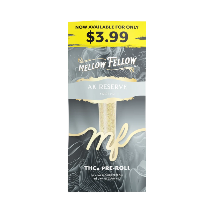 THCa 1g Preroll - AK Reserve (Sativa) - Mellow Fellow