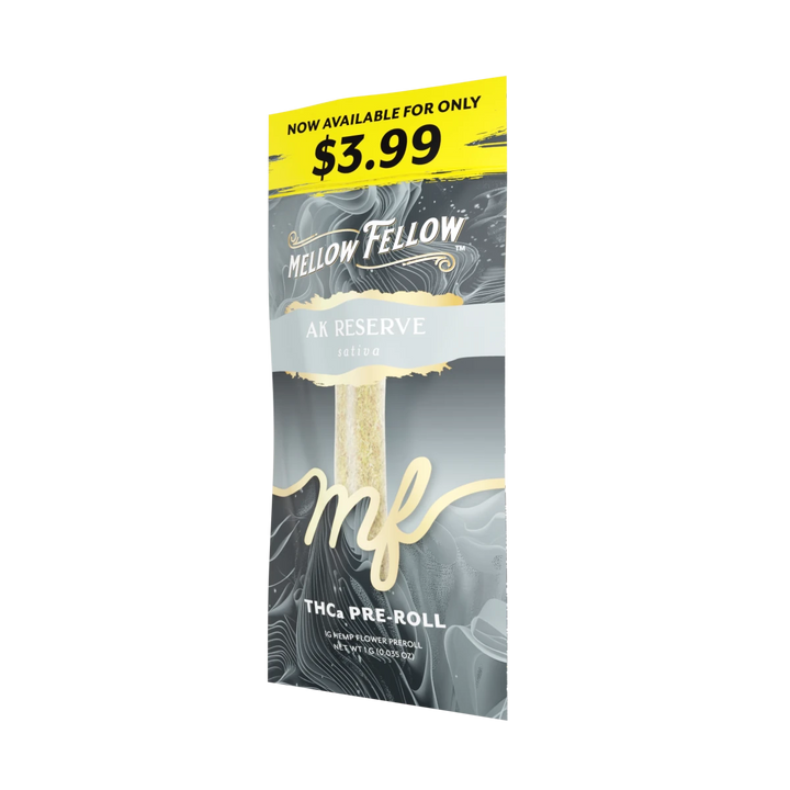 THCa 1g Preroll - AK Reserve (Sativa) - Mellow Fellow