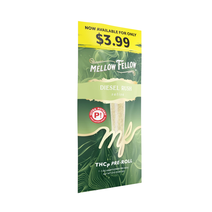 THCp 1g Preroll - Diesel Rush (Sativa) - Mellow Fellow