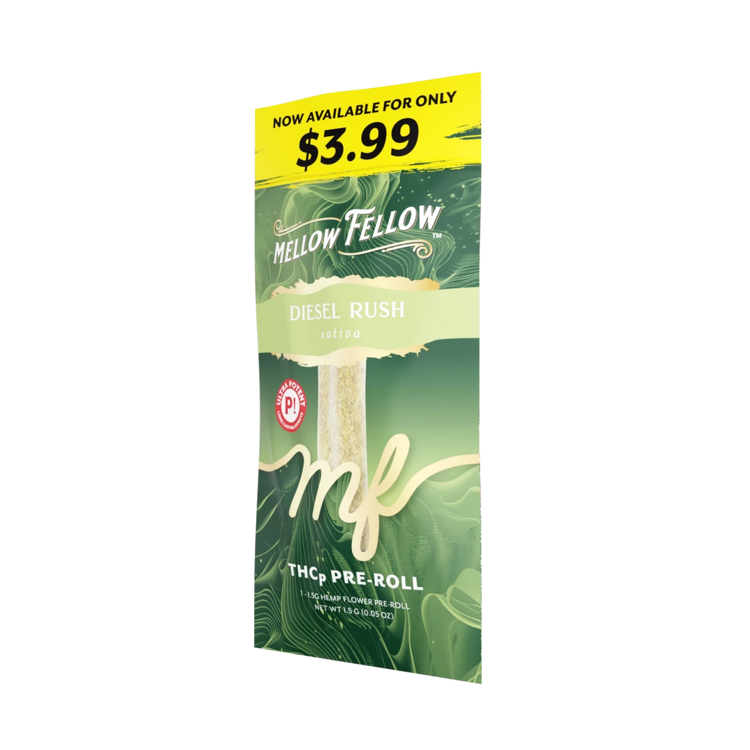 THCp 1g Preroll - Diesel Rush (Sativa) - Mellow Fellow