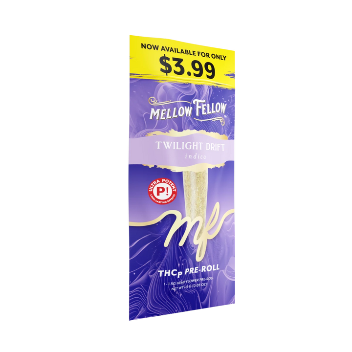 THCp 1g Preroll - Twilight Drift (Indica) - Mellow Fellow
