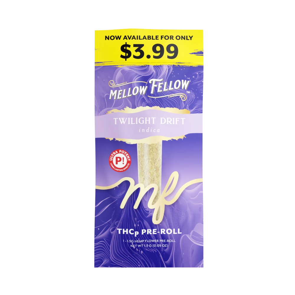 THCp 1g Preroll - Twilight Drift (Indica) - Mellow Fellow