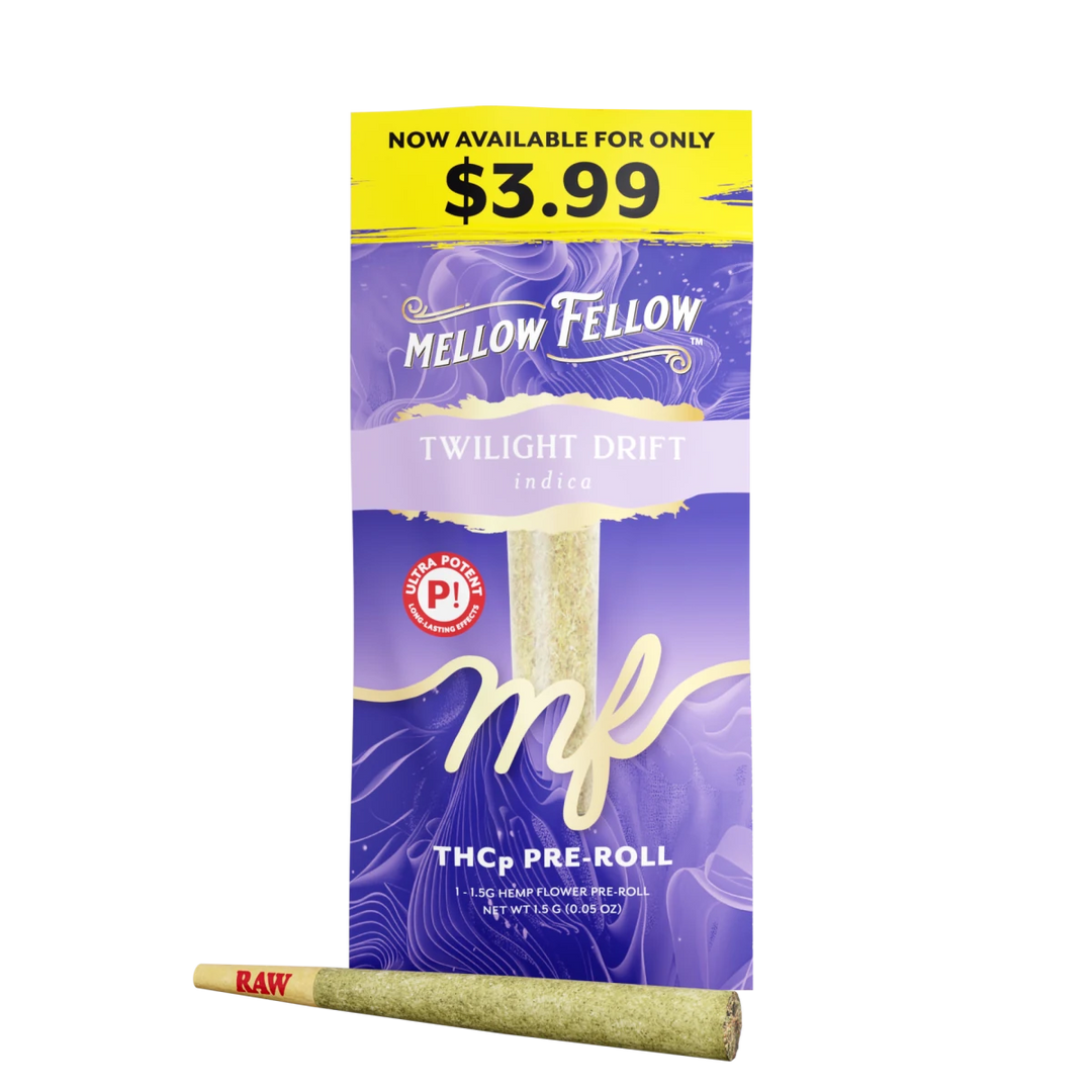 THCp 1g Preroll - Twilight Drift (Indica) - Mellow Fellow