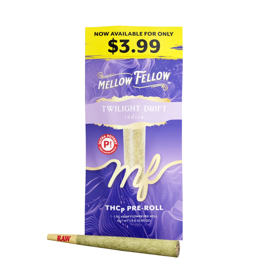 THCp 1g Preroll - Twilight Drift (Indica) - Mellow Fellow