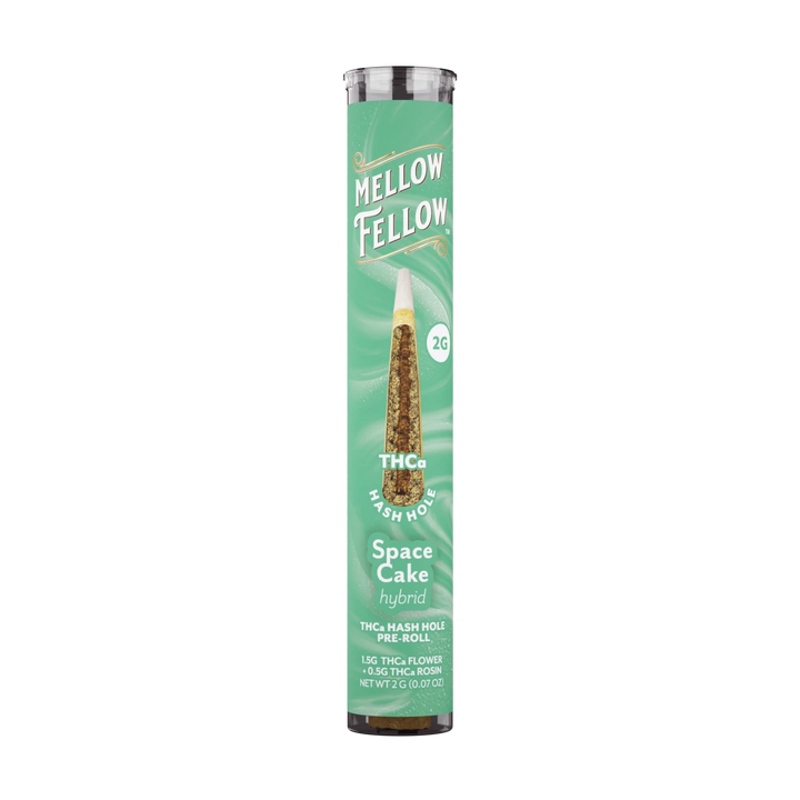 THCa 2g Hash Hole Prerolls - Space Cake (Hybrid) - Mellow Fellow