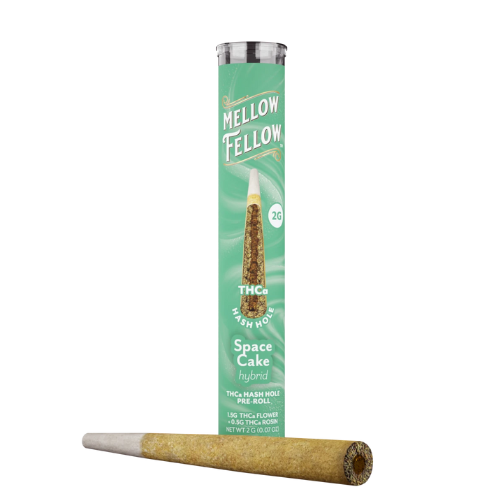THCa 2g Hash Hole Prerolls - Space Cake (Hybrid) - Mellow Fellow