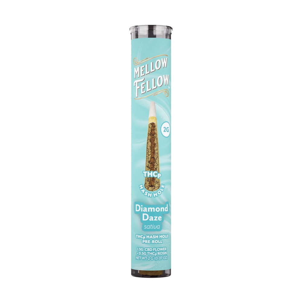 THCp 2g Hash Hole Prerolls - Diamond Daze (Sativa) - Mellow Fellow