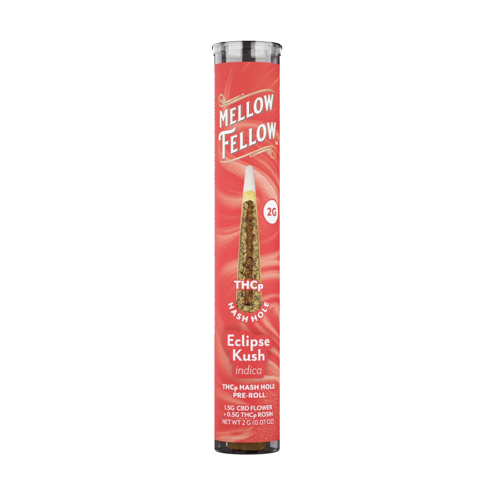 THCp 2g Hash Hole Prerolls - Eclipse Kush (Indica) - Mellow Fellow