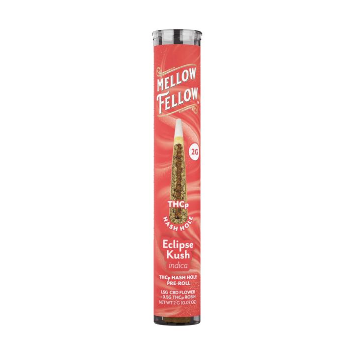 THCp 2g Hash Hole Prerolls - Eclipse Kush (Indica) - Mellow Fellow
