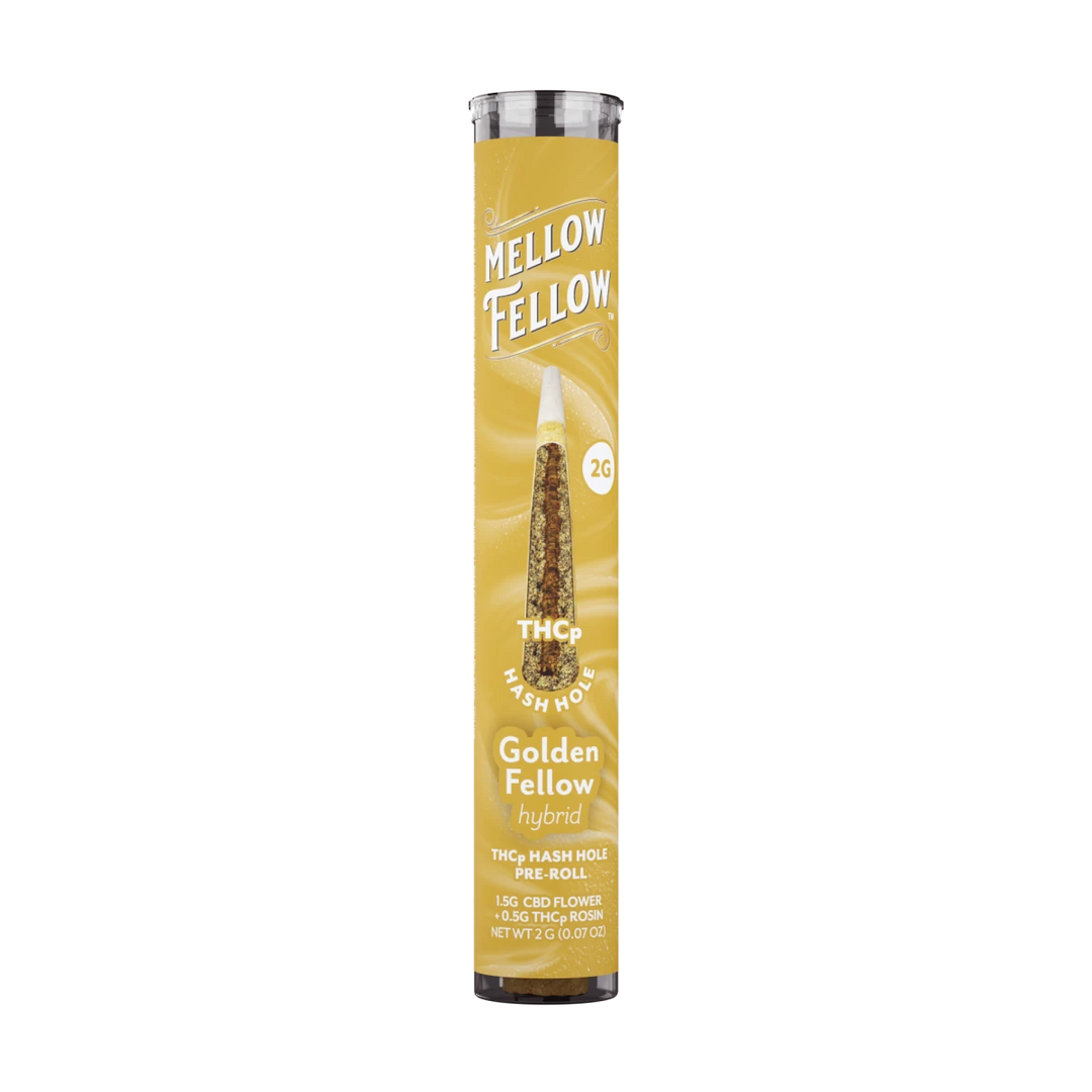 THCp 2g Hash Hole Prerolls - Golden Fellow (Hybrid) - Mellow Fellow