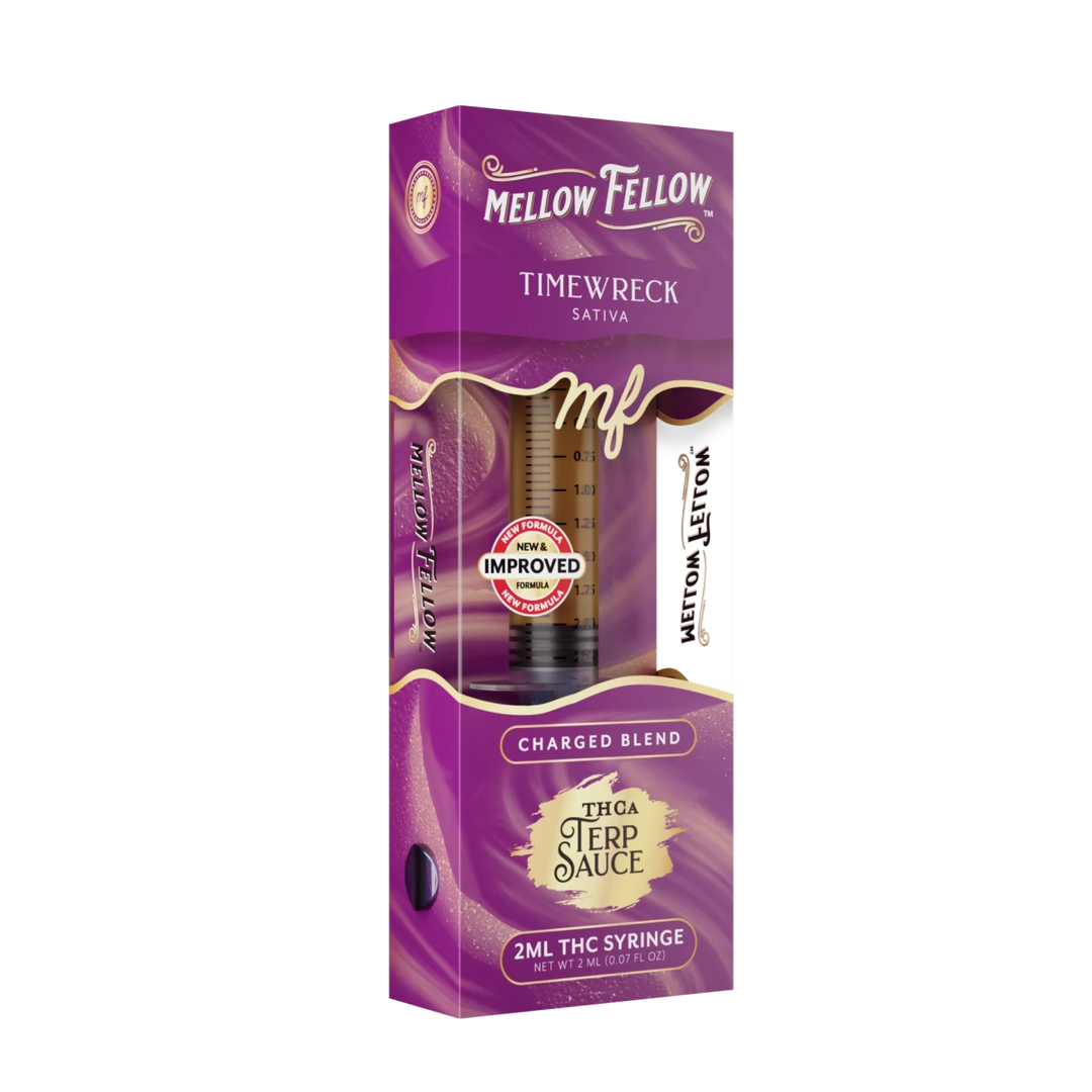 Charged Blend - Terp Sauce 2ml Syringe - Timewreck (Sativa) - Mellow Fellow
