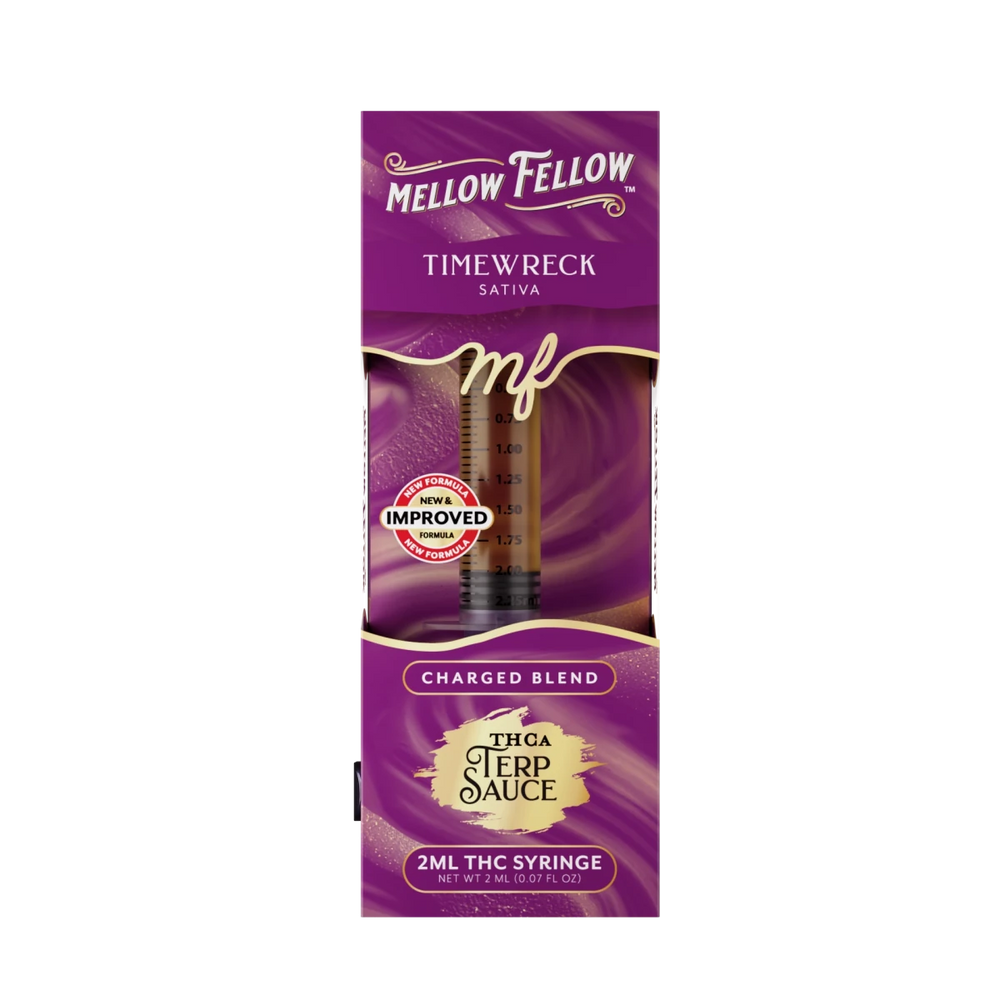 Charged Blend - Terp Sauce 2ml Syringe - Timewreck (Sativa) - Mellow Fellow