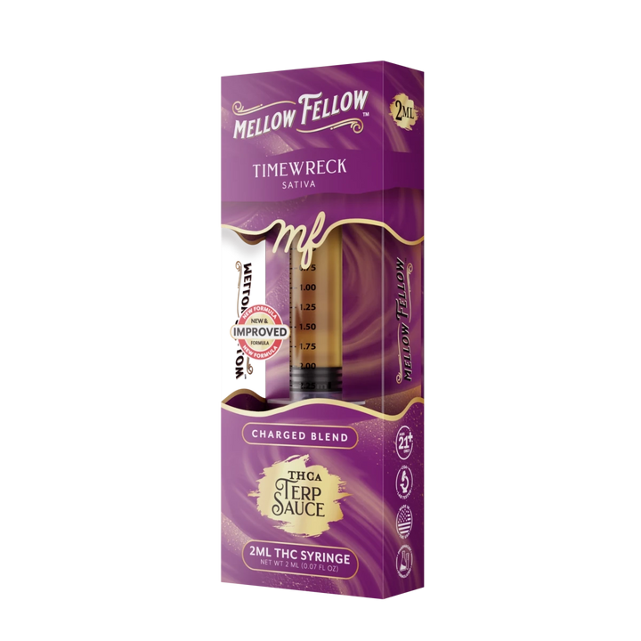 Charged Blend - Terp Sauce 2ml Syringe - Timewreck (Sativa) - Mellow Fellow