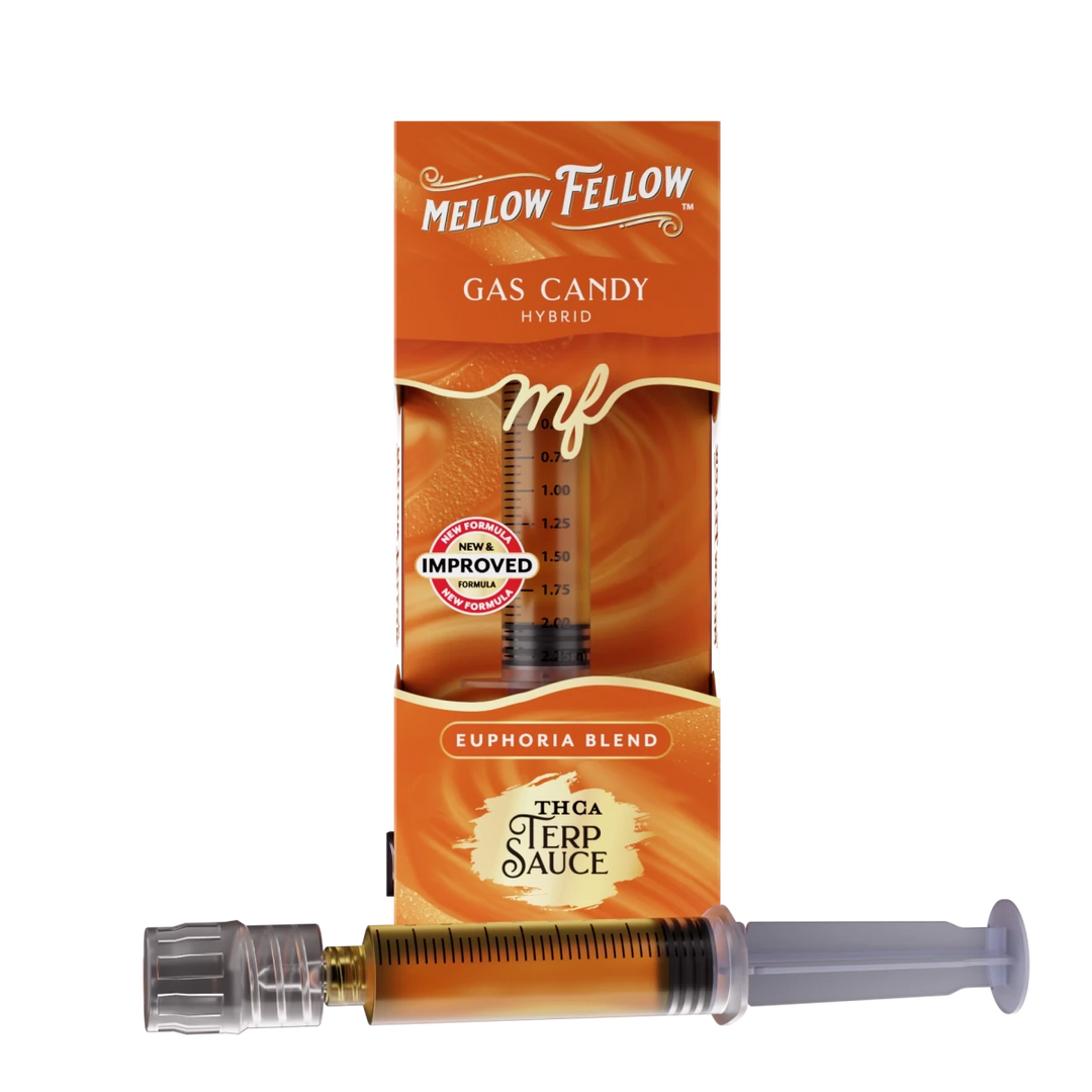 Euphoria Blend - Terp Sauce 2ml Syringe - Gas Candy (Hybrid) - Mellow Fellow