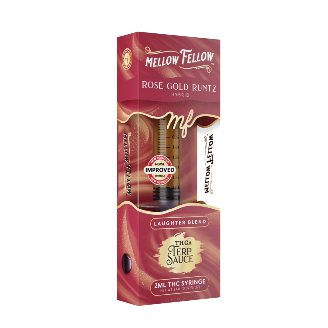Laughter Blend - Terp Sauce 2ml Syringe - Rose Gold Runtz (Hybrid) - Mellow Fellow