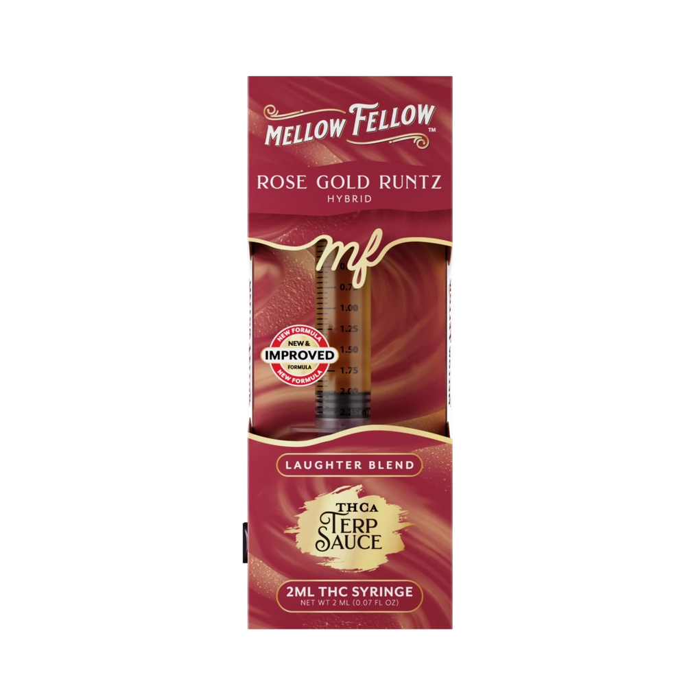 Laughter Blend - Terp Sauce 2ml Syringe - Rose Gold Runtz (Hybrid) - Mellow Fellow