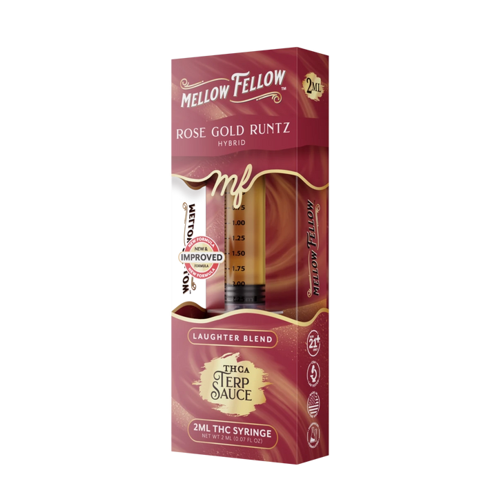 Laughter Blend - Terp Sauce 2ml Syringe - Rose Gold Runtz (Hybrid) - Mellow Fellow