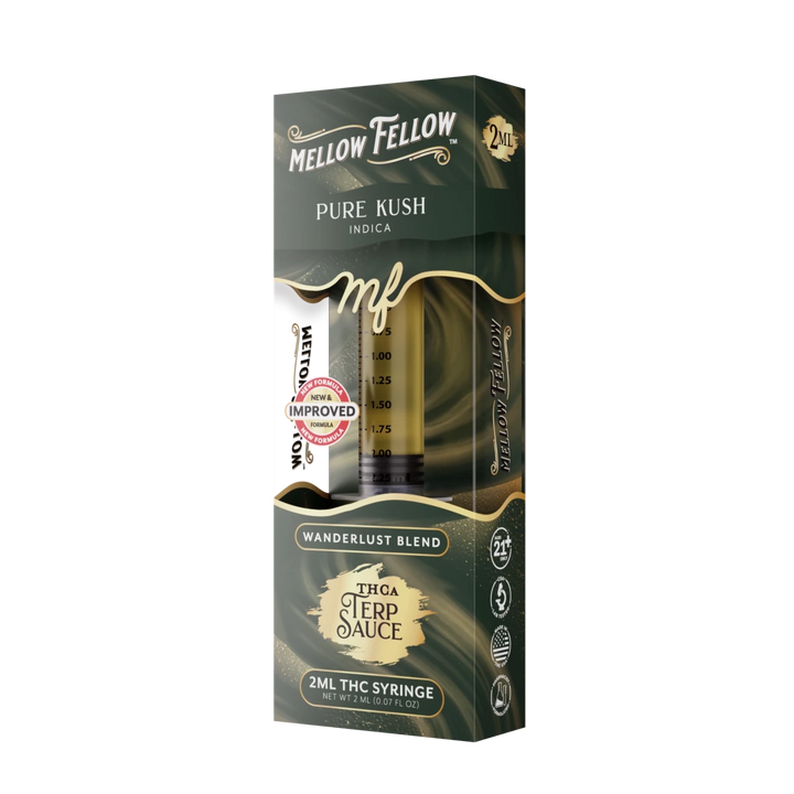 Wanderlust Blend - Terp Sauce 2ml Syringe - Pure Kush (Indica) - Mellow Fellow