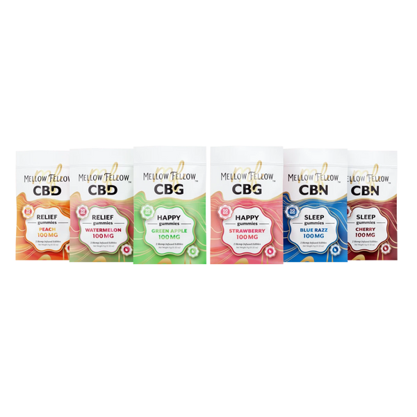 CBD/CBG/CBN 2pc 100mg - 6 Pack Sampler