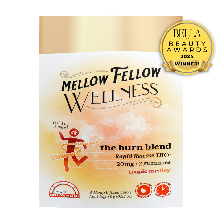 Wellness 2 ct. Gummies - Burn: The Fit Blend - Tropic Medley - 20mg - Mellow Fellow