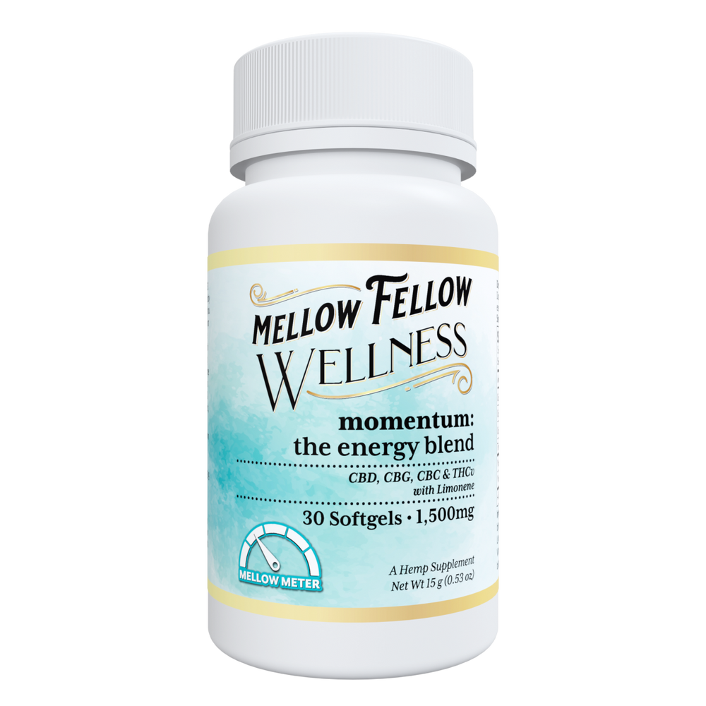 Wellness Softgel Capsules - Momentum: The Energy Blend - 1500mg - 30 ct - Mellow Fellow