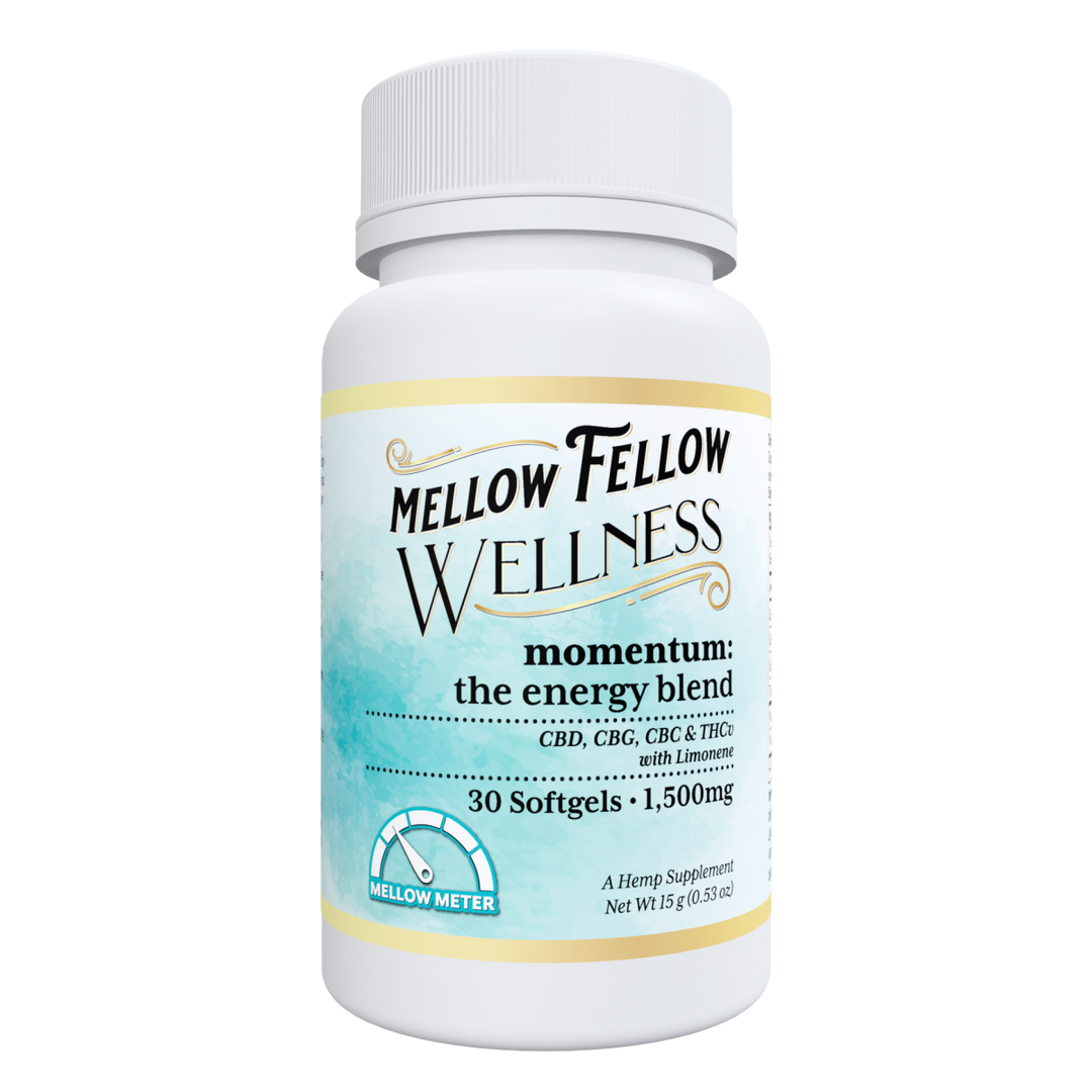 Wellness Softgel Capsules - Momentum: The Energy Blend - 1500mg - 30 ct - Mellow Fellow