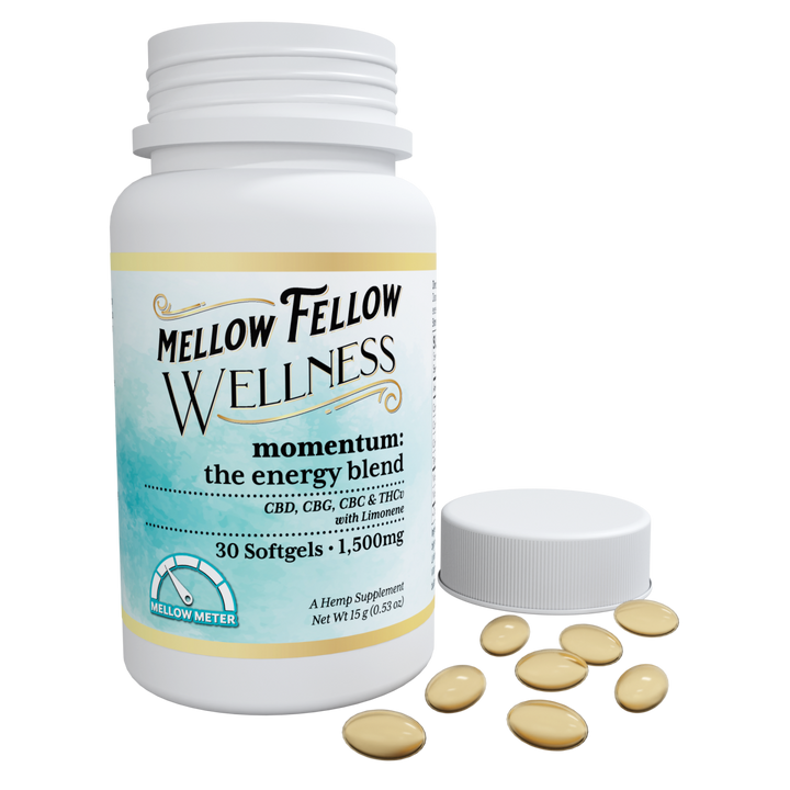 Wellness Softgel Capsules - Momentum: The Energy Blend - 1500mg - 30 ct - Mellow Fellow