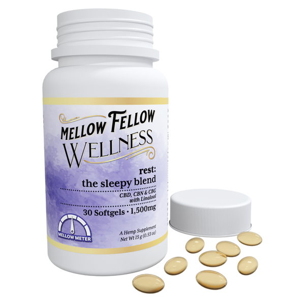 Wellness Softgel Capsules - Rest: The Sleepy Blend - 1500mg - 30 ct