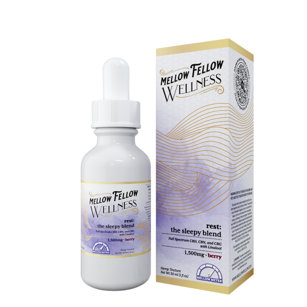 Wellness Tincture - Rest: The Sleepy Blend - Berry - 1500mg