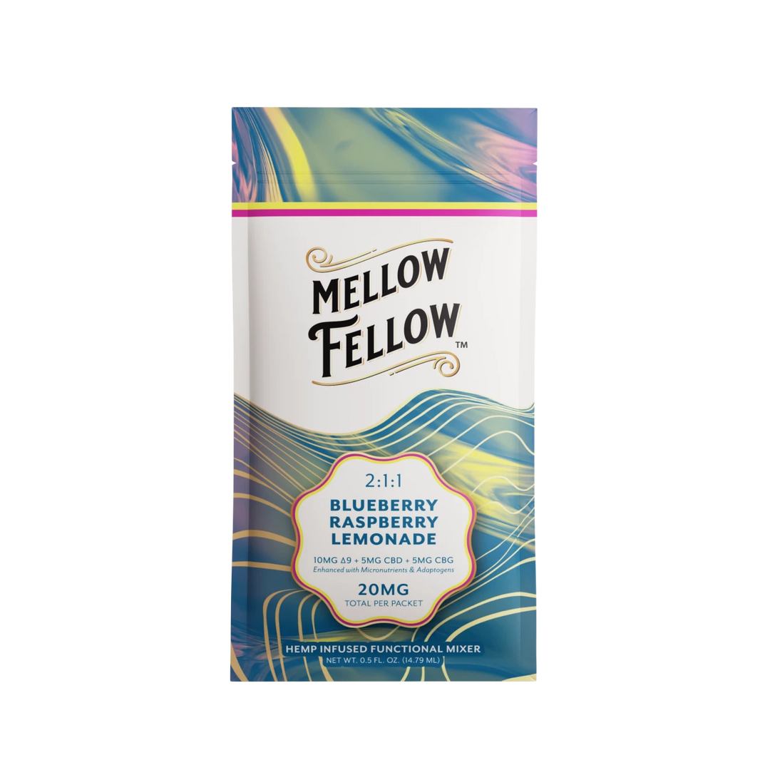 Delta 9 + CBD & CBG Mixers 10pc - Blueberry Raspberry Lemonade - Mellow Fellow