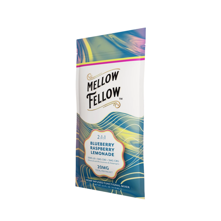 Delta 9 + CBD & CBG Mixers 10pc - Blueberry Raspberry Lemonade - Mellow Fellow