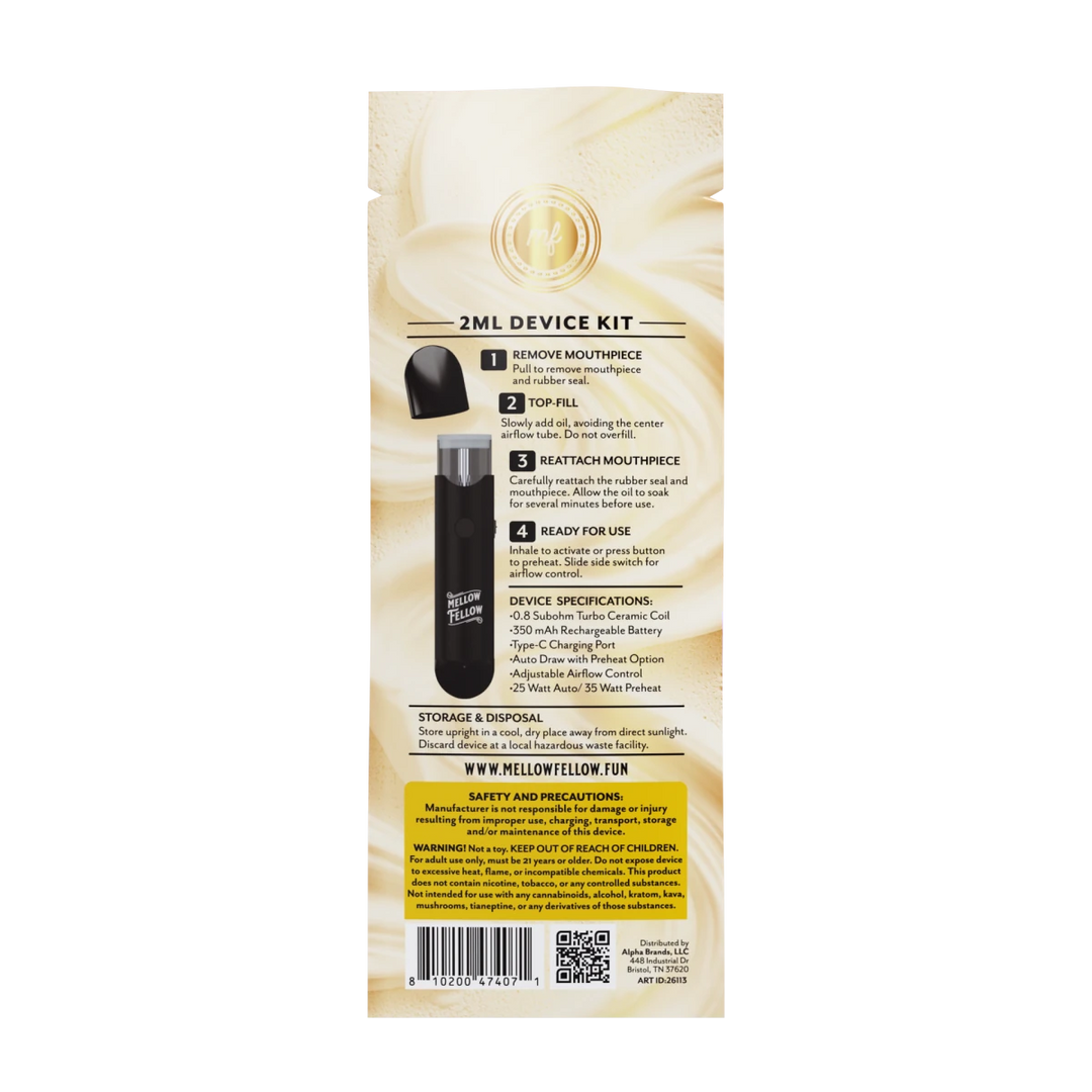 Fillable 2ml Device Kit - Mellow Fellow