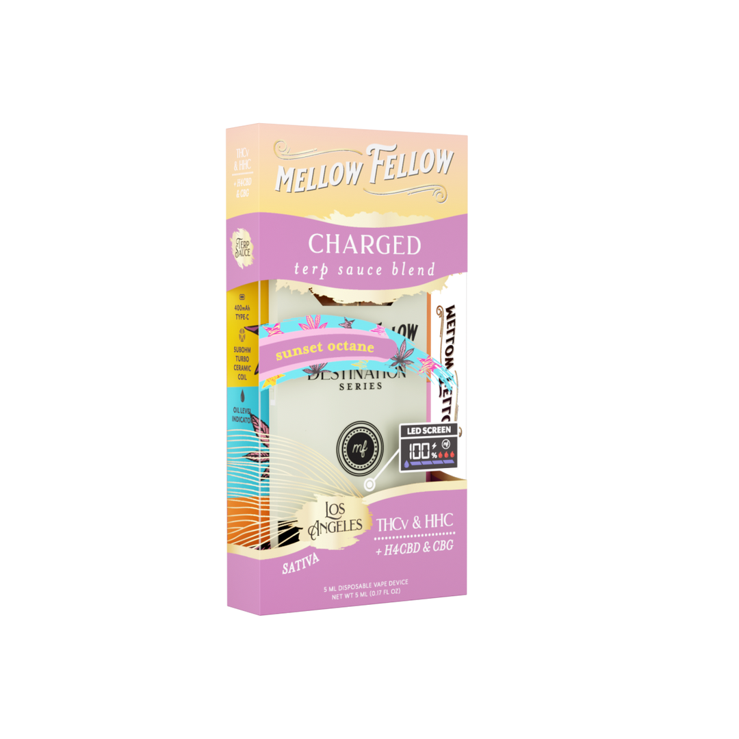 Charged Blend - Terp Sauce 5ml Disposable Vape - Sunset Octane (Sativa) - Mellow Fellow