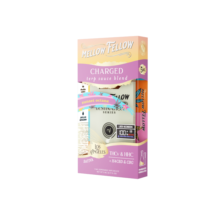 Charged Blend - Terp Sauce 5ml Disposable Vape - Sunset Octane (Sativa) - Mellow Fellow