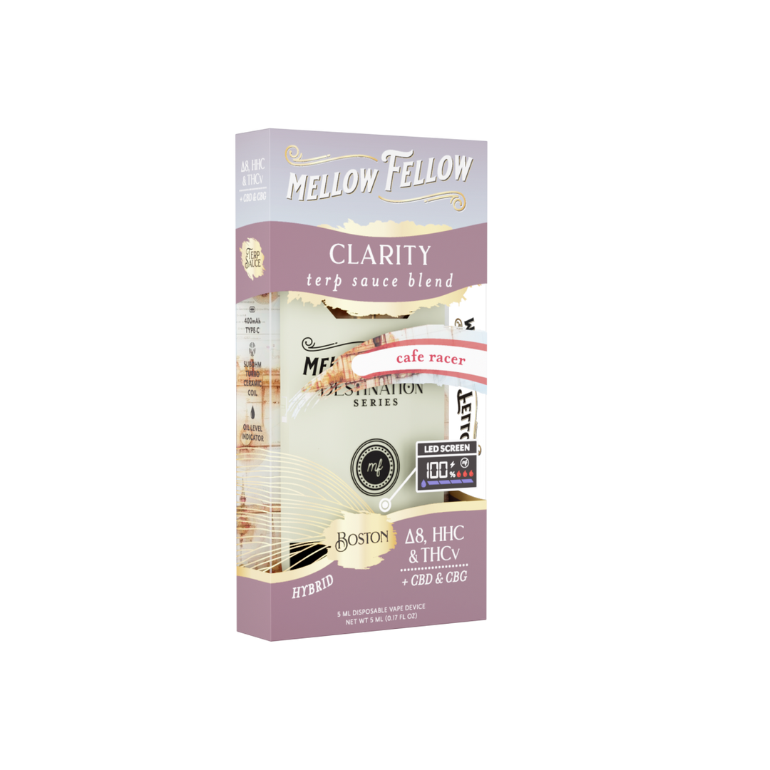 Clarity Blend - Terp Sauce 5ml Disposable Vape - Cafe Racer (Hybrid) - Mellow Fellow