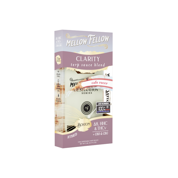 Clarity Blend - Terp Sauce 5ml Disposable Vape - Cafe Racer (Hybrid) - Mellow Fellow