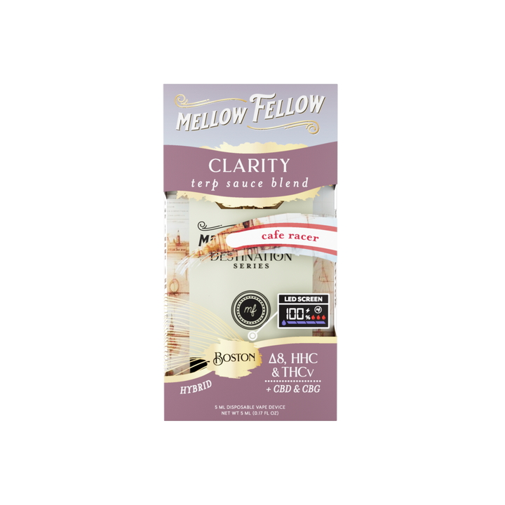 Clarity Blend - Terp Sauce 5ml Disposable Vape - Cafe Racer (Hybrid) - Mellow Fellow
